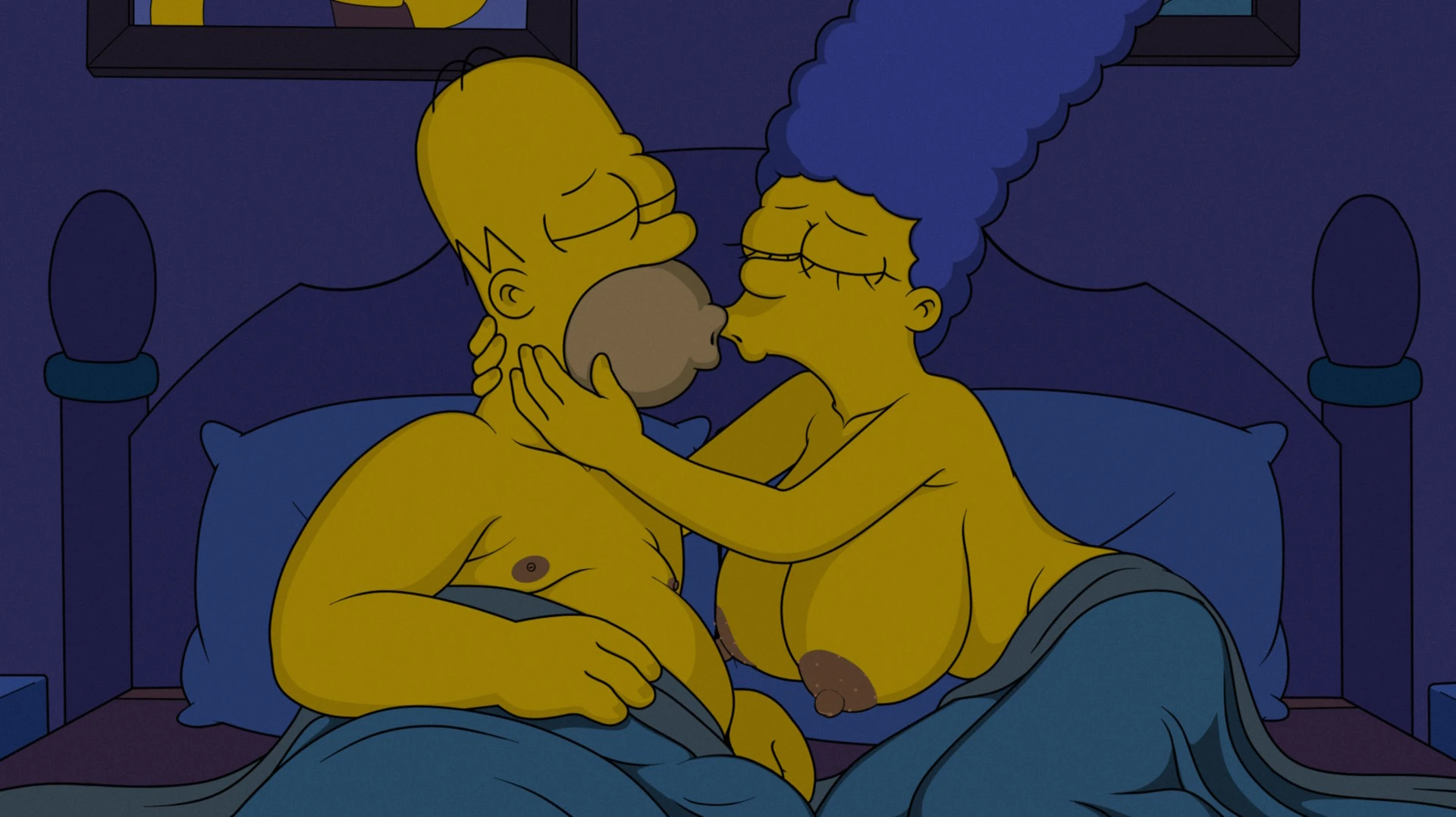 Marge Simpson and Homer Simpson - home games Mhp-03 (ReSize)