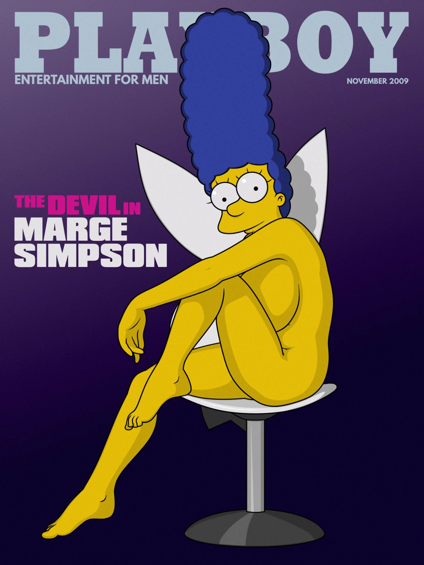 The Devil In Marge Simpson - magazine cover PLAYBOY