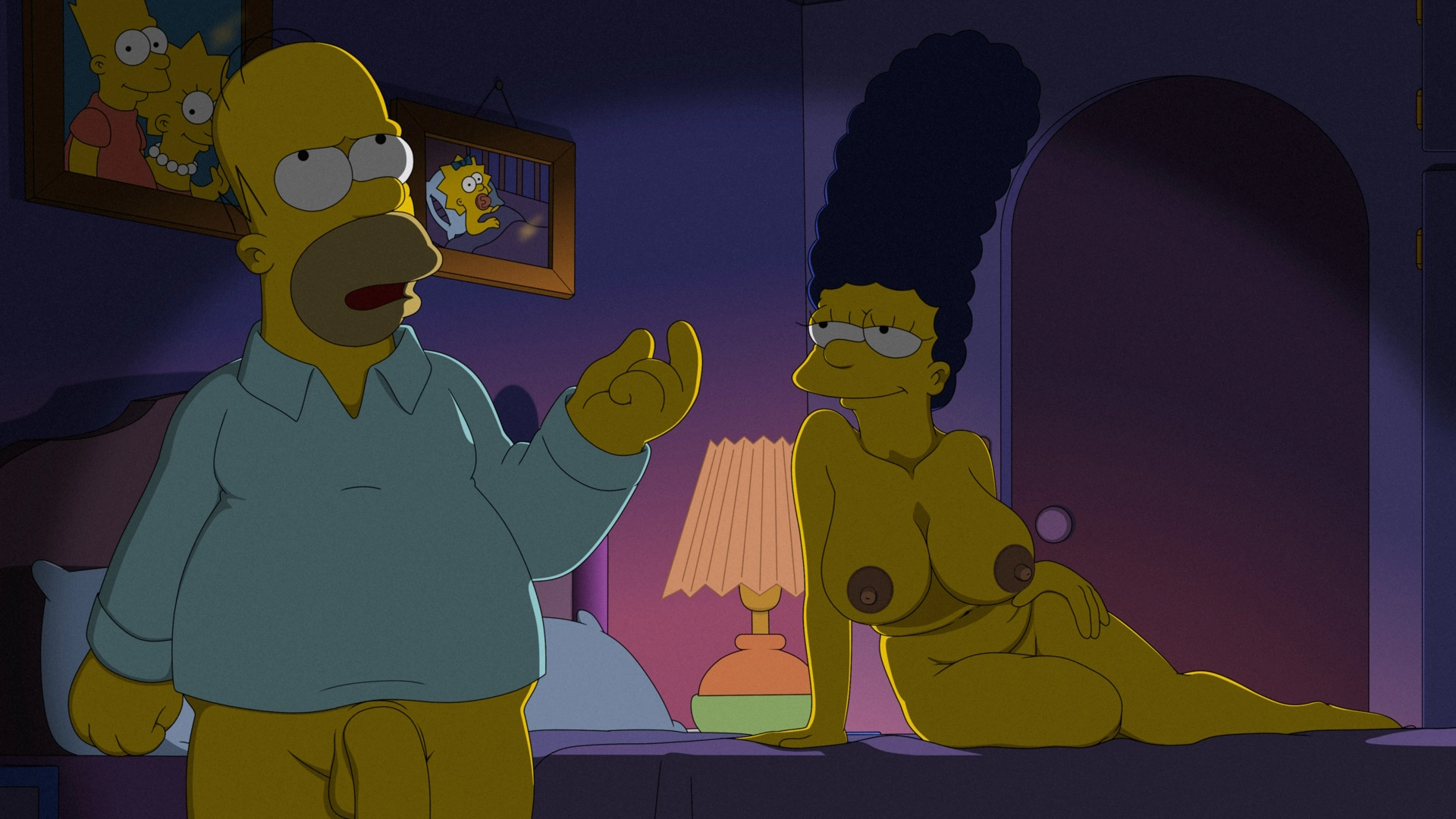 Marge Simpson and Homer Simpson - home games (MaH2025-01)